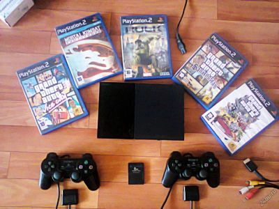 Лот: 5055638. Фото: 1. sony playstation 2 slim (Обмен... Игровые приставки, консоли