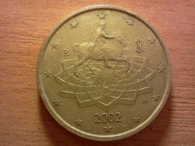 Лот: 6280715. Фото: 1. 50 евроцентов италия. Европа