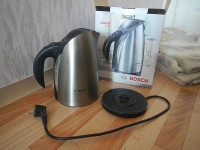 Лот: 4156163. Фото: 1. Чайник Bosch (металлический). Чайники, кофемашины, кулеры