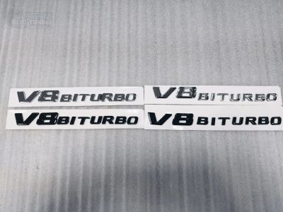 Лот: 12630900. Фото: 1. Шильдик на крылья V8 Biturbo хром... Детали тюнинга