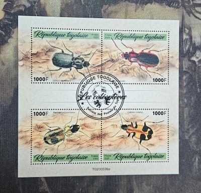 Лот: 25735913. Фото: 1. Марки: Того. 2023. Жуки. Насекомые... Марки