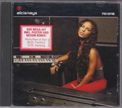 Лот: 5918108. Фото: 1. Alicia Keys =No One= 2007 CD Single... Аудиозаписи