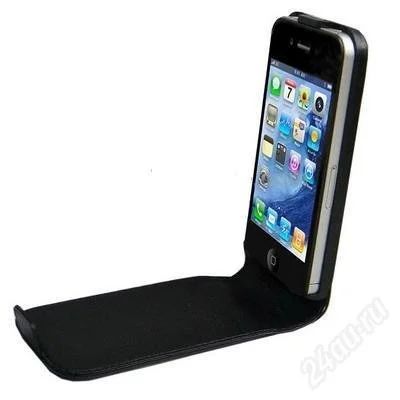 Лот: 1588606. Фото: 1. Кожаный чехол для iphone 4. Чехлы, бамперы