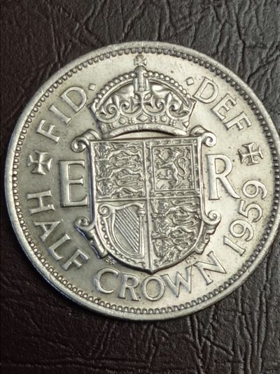 Лот: 18888582. Фото: 1. 1/2 кроны 1959 г. Великобритания... Великобритания и острова