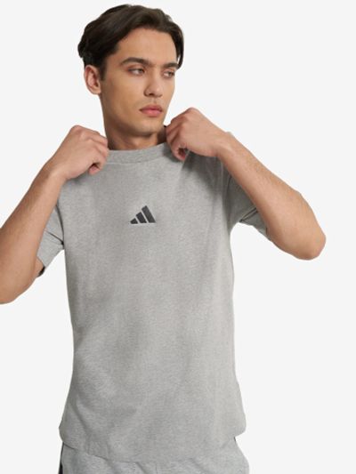 Лот: 25238154. Фото: 1. Футболка мужская adidas, Серый. Другое (спортивная одежда)