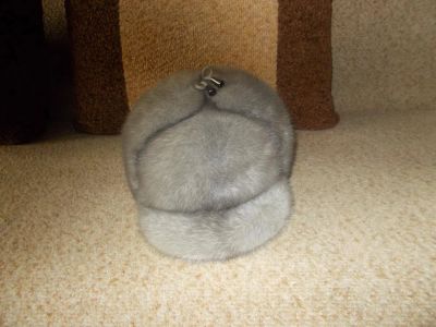 Лот: 3035918. Фото: 1. Шапка из голубой норки. Головные уборы