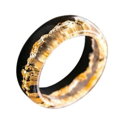 Лот: 23807784. Фото: 1. Деревянное кольцо Gold. Другое (ювелирные изделия, бижутерия, часы)