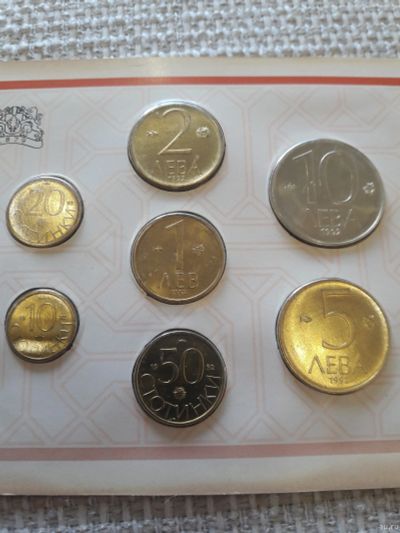 Лот: 13796194. Фото: 1. Болгария. Годовой банковский набор... Наборы монет