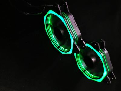 Лот: 10175719. Фото: 1. ledcool. r4 Green в корпус с подсветкой... Системы охлаждения