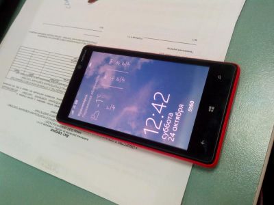 Лот: 6320764. Фото: 1. Nokia Lumia 820 комплект!. Смартфоны