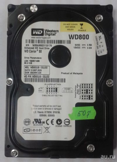 Лот: 8684610. Фото: 1. Жесткий диск WD WD800BB-22JHC0... Жёсткие диски