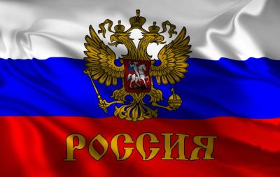 Лот: 6862980. Фото: 1. Флаг России 70 на 45 см на палочке. Флаги, гербы