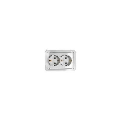 Лот: 14331754. Фото: 1. CLASSICO 2128-W розетка 2ая СП... Электроустановочные изделия