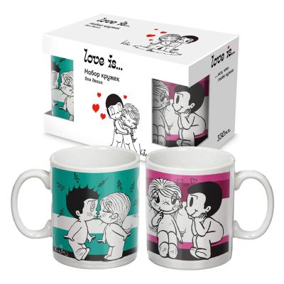 Лот: 24532148. Фото: 1. Набор кружек ND Play Love is... Кружки, стаканы, бокалы