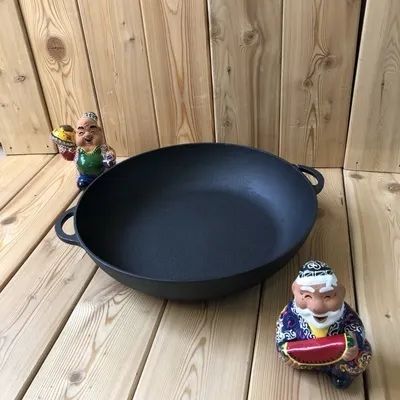 Лот: 20752490. Фото: 1. Жаровня чугунная глубокая WOK... Жаровни, казаны