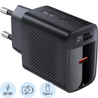 Лот: 25789893. Фото: 1. Сетевая зарядка ACEFAST A82 PD20W... USB-флеш карты