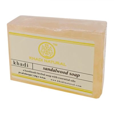 Лот: 22072947. Фото: 1. Натуральное мыло с сандалом Khadi... Мёд, продукты пчеловодства