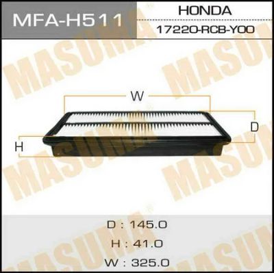 Лот: 18593760. Фото: 1. Воздушный фильтр lhd masuma honda... Расходные материалы