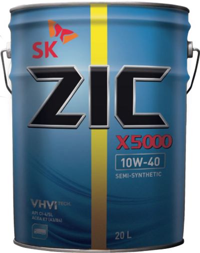 Лот: 20073395. Фото: 1. ZIC NEW X 5000 10w40 CI-4/SL 20... Масла, жидкости