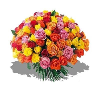 Лот: 3475447. Фото: 1. Букет из 101 розы Цвет солнца... Свежие цветы