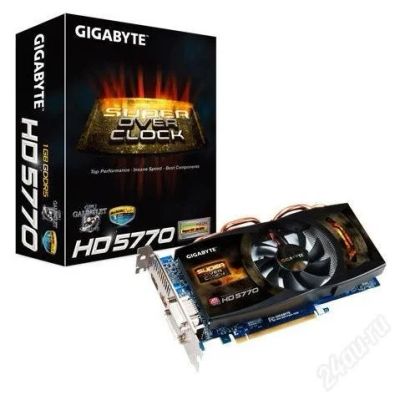 Лот: 1103202. Фото: 1. Gigabyte hd 5770 SuperOverclock... Видеокарты