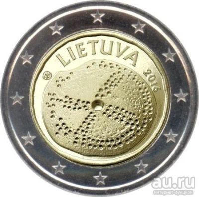 Лот: 9263953. Фото: 1. Литва. 2 евро. 2016. Балтийская... Европа