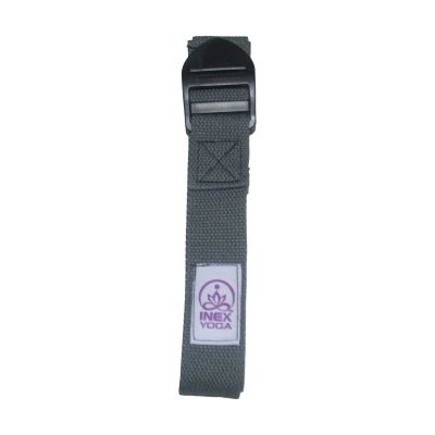 Лот: 25767110. Фото: 1. Ремень для йоги Inex YS6-CG темно-серый. Фитнес, аэробика и гимнастика