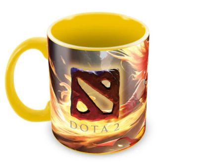 Лот: 10567071. Фото: 1. Кружка Dota 2 004012005 Желтая. Другое (коллекционирование, моделизм)