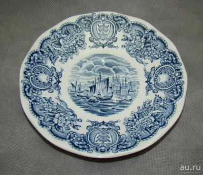 Лот: 11191531. Фото: 1. Блюдце винтажное PORT OF HULL... Фарфор, керамика