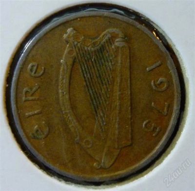 Лот: 2082898. Фото: 1. 1 пенс 1975 год. Ирландия. Европа