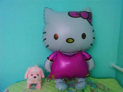 Лот: 5245188. Фото: 1. фольгированный шар Hello Kitty. Воздушные шары