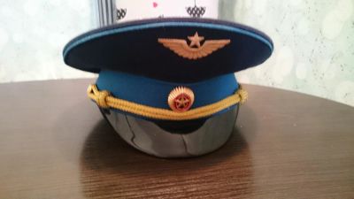 Лот: 11126022. Фото: 1. фуражка парадная синего цвета. Головные уборы