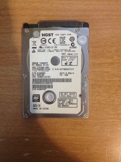 Лот: 10321899. Фото: 1. HDD 2.5 Жесткий диск HGST Z7K500-500. Жёсткие диски (HDD)