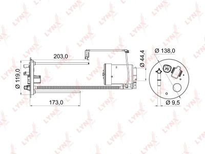 Лот: 13357294. Фото: 1. Lynx LF-968M Топливный фильтр. Расходные материалы