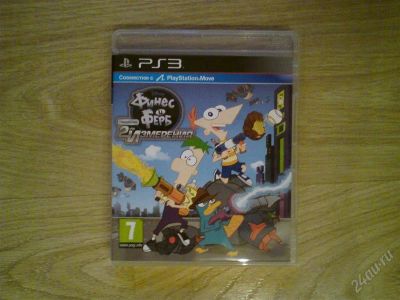 Лот: 1527662. Фото: 1. диск ps3 финес и ферб покорение... Игры для консолей