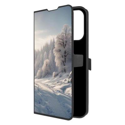 Лот: 25086043. Фото: 1. Чехол Krutoff Eco Book "Снег... Чехлы, бамперы
