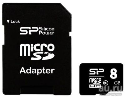 Лот: 13058261. Фото: 1. Карта памяти micro sd 8 gb. Карты памяти