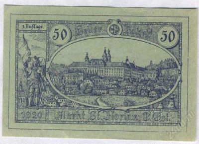 Лот: 1414513. Фото: 1. Австрия. Нотгельд. 50 геллер 1920г... Германия и Австрия