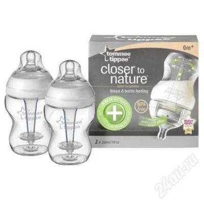 Лот: 2915930. Фото: 1. Tommee Tippee Бутылочка антиколиковая... Всё для кормления