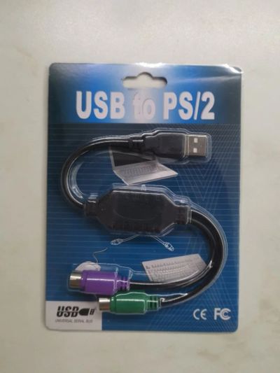 Лот: 4299751. Фото: 1. USB to PS/2 (6-Pin Mini DIN) переходник... Шлейфы, кабели, переходники