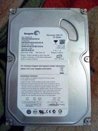 Лот: 10627699. Фото: 1. жесткий диск Seagate Barracuda... Другое (носители информации)