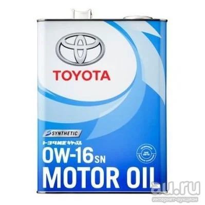 Лот: 15854229. Фото: 1. Масло моторное Toyota 0W-16 SN... Масла, жидкости