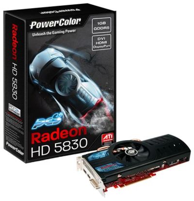 Лот: 3346913. Фото: 1. PowerColor Radeon HD 5830 825Mhz... Видеокарты