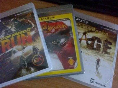Лот: 2397810. Фото: 1. диски PS3: NFS>GOD OF WAR 3>RAGE... Игры для консолей
