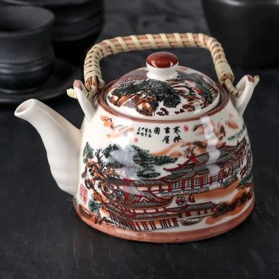 Лот: 22388246. Фото: 1. Чайник Пейзаж (600 мл). Чайники, заварники, турки