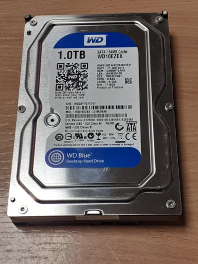 Лот: 18681869. Фото: 1. HDD 1TB WD (жесткий диск SATA... Жёсткие диски