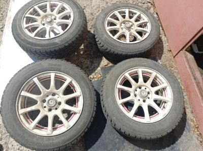 Лот: 25639920. Фото: 1. Диски r14 4:98 gtr + шины r14... Шины на дисках