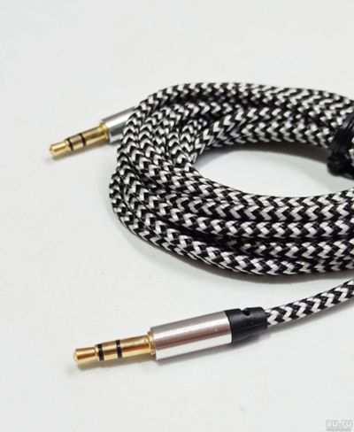 Лот: 16235018. Фото: 1. Аудио кабель AUX jack 3,5 мм на... Аксессуары для автозвука