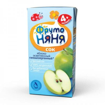 Лот: 7054625. Фото: 1. Детский сок Фрутоняня Яблочный... Детское питание
