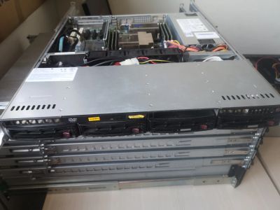 Лот: 23049520. Фото: 1. Сервер Supermicro 6016T-MT, 1U... Оргтехника, ПО, серверы